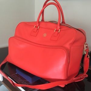 Tory Burch Robinson Saffiano Weekender Tote